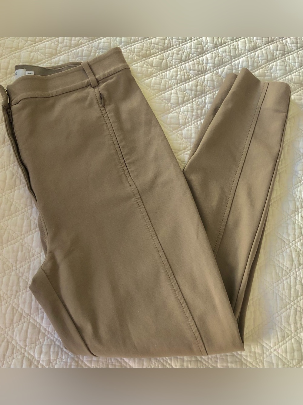 M.M. La Fleur  Skinny Leg Dress Pants with Zippers at Ankles